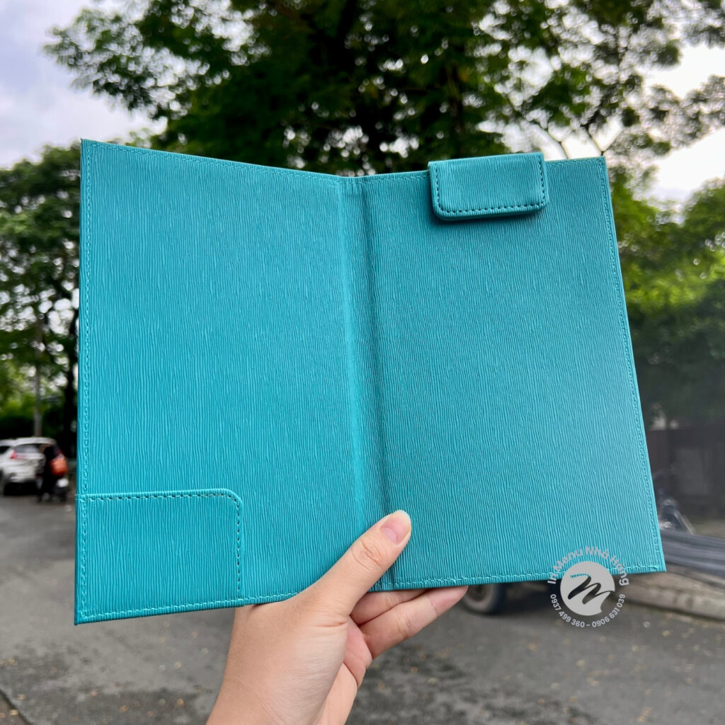 Bìa kẹp bill tính tiền bằng da