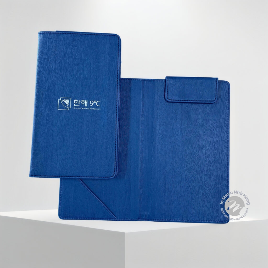 bìa da kẹp bill tính tiền