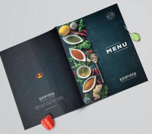 thiết kế menu nhà hàng ấn tượng