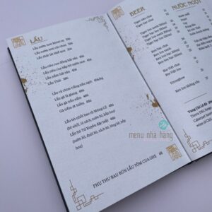 in menu bìa da đẹp