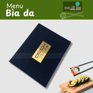 quyển menu bìa da