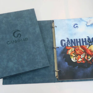 Cuốn menu nhà hàng Gánh Hào