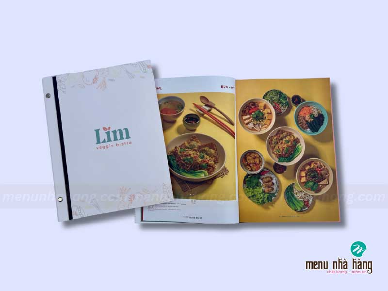 các mẫu menu đẹp bìa cứng