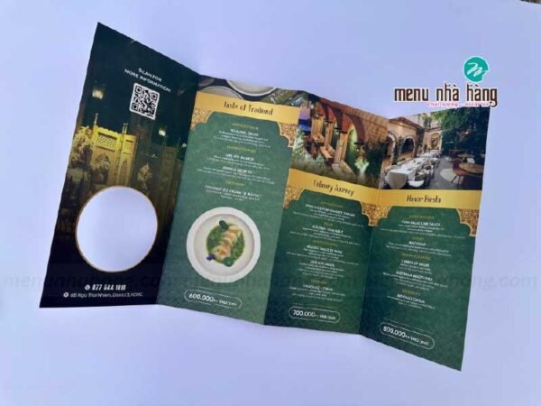 in menu gấp 4