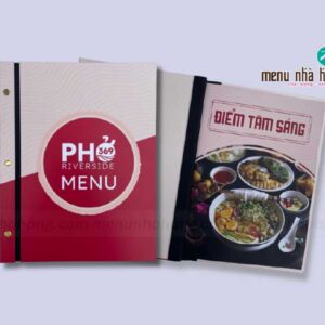 In ấn menu cho nhà hàng quán phở