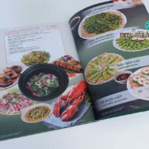 in menu bìa cứng