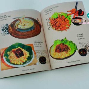 in menu nhà hàng