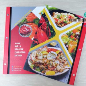 mẫu menu bìa cứng