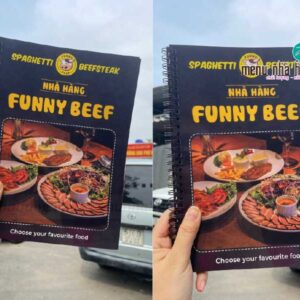 Menu bìa cứng cho Funny Bee