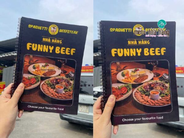 Menu bìa cứng cho Funny Bee