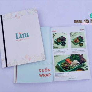 in menu nhà hàng đẹp