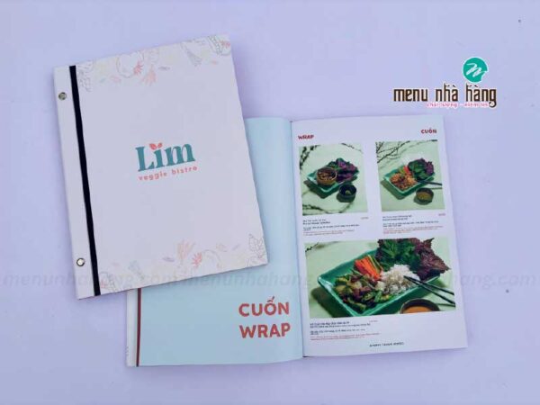 in menu nhà hàng đẹp