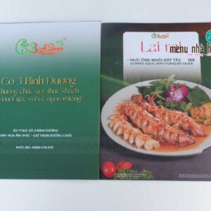 Menu nhà hàng Cô Ba Bình Dương