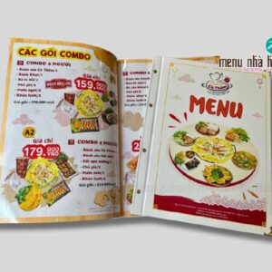 in ấn menu bìa cứng