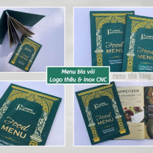 Menu bìa vải