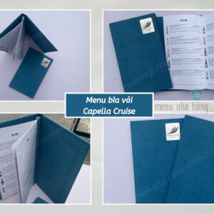 menu nhà hàng Capella Cruise