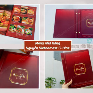 in menu bìa cứng