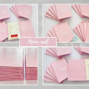 Menu cho các tiệm nail