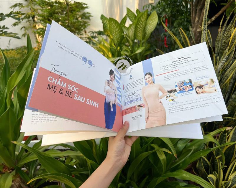 Mẫu menu cho spa mẹ và bé