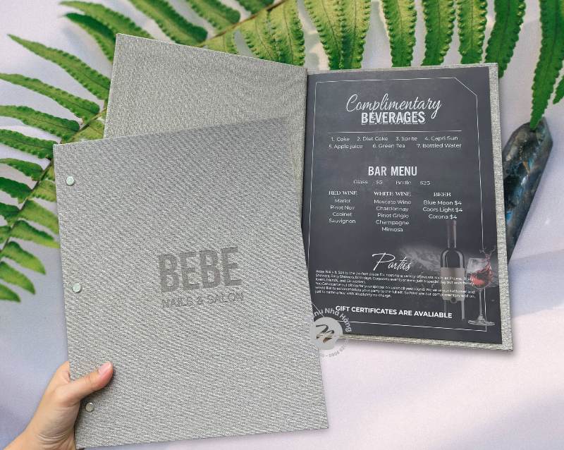 Mẫu thiết kế menu nail đẹp