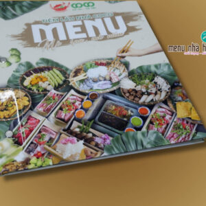 Mẫu menu bìa cứng cho quán lẫu