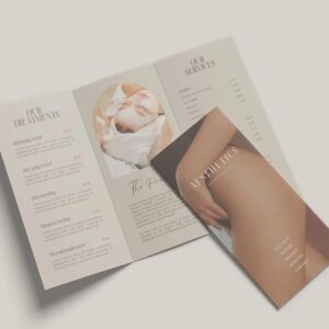 Menu giấy gấp gọn, tiện lợi