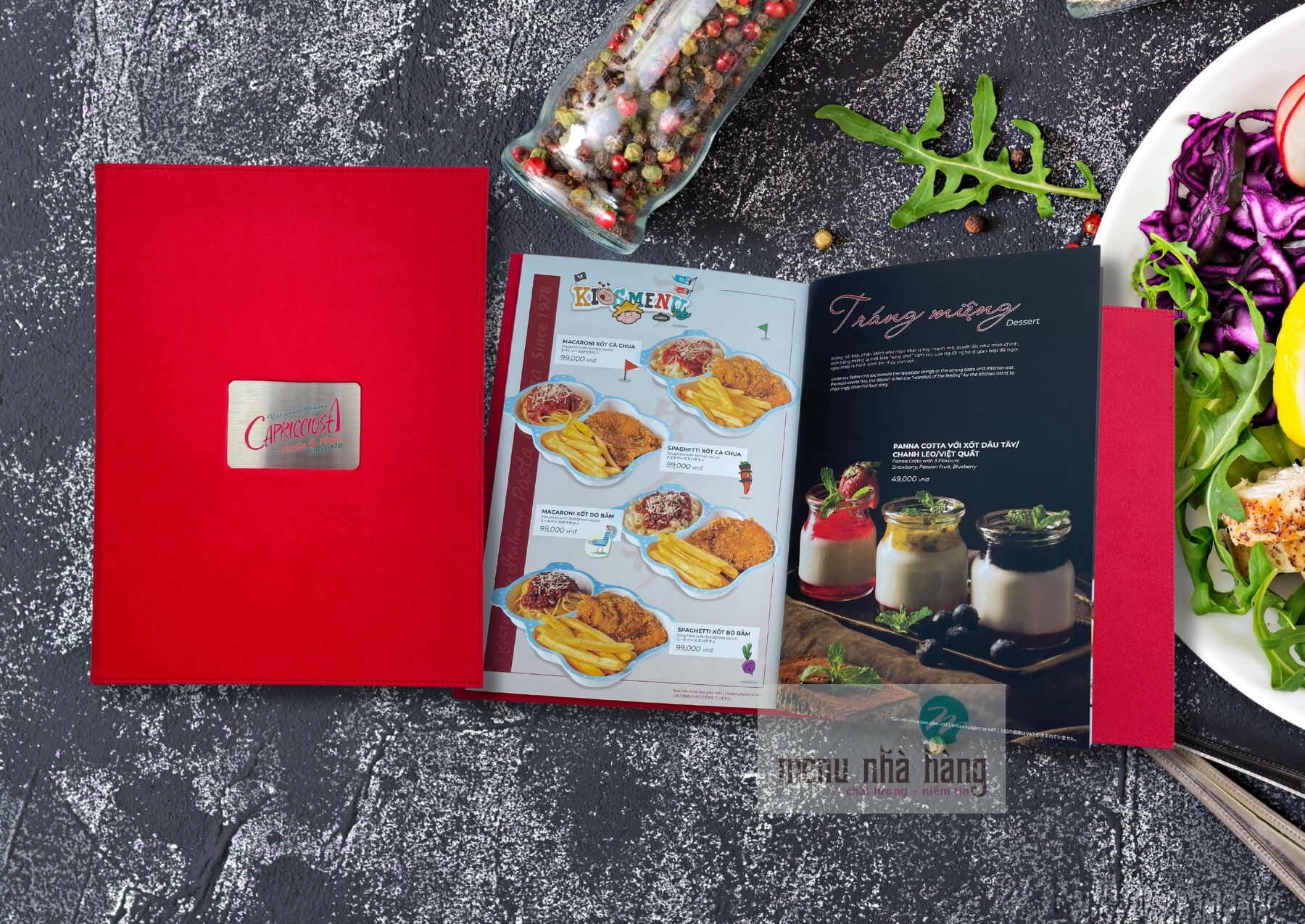 menu nhà hàng quán ăn