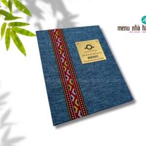 Menu vải logo inox