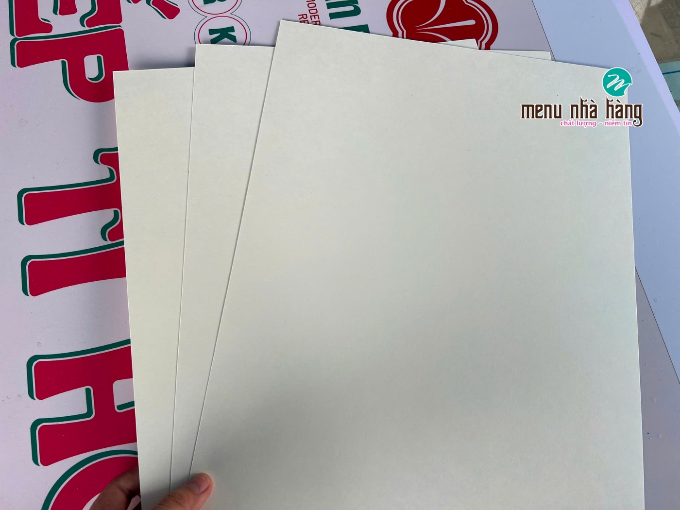 Giấy in menu là giấy gì?