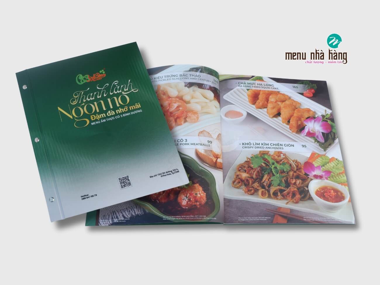 in menu bìa cứng theo yêu cầu