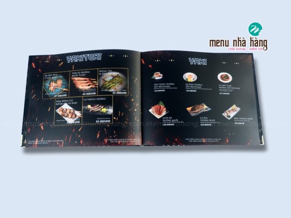 Menu bìa cứng