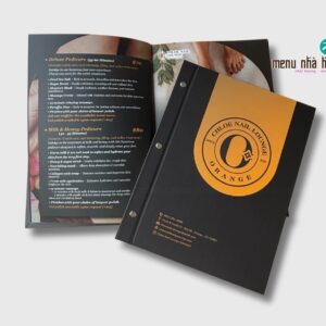 Mẫu menu bìa cứng tiệm nail