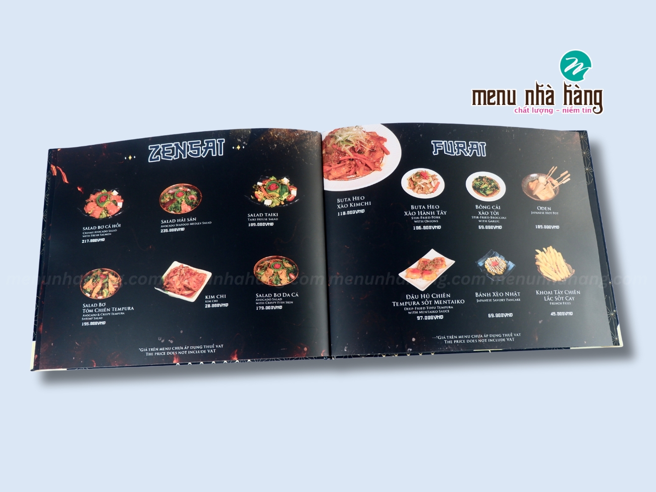 làm menu nhà hàng