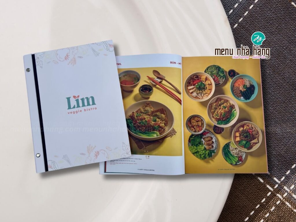 bìa menu cứng