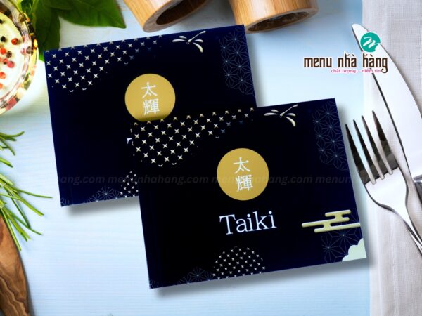 menu bìa cứng