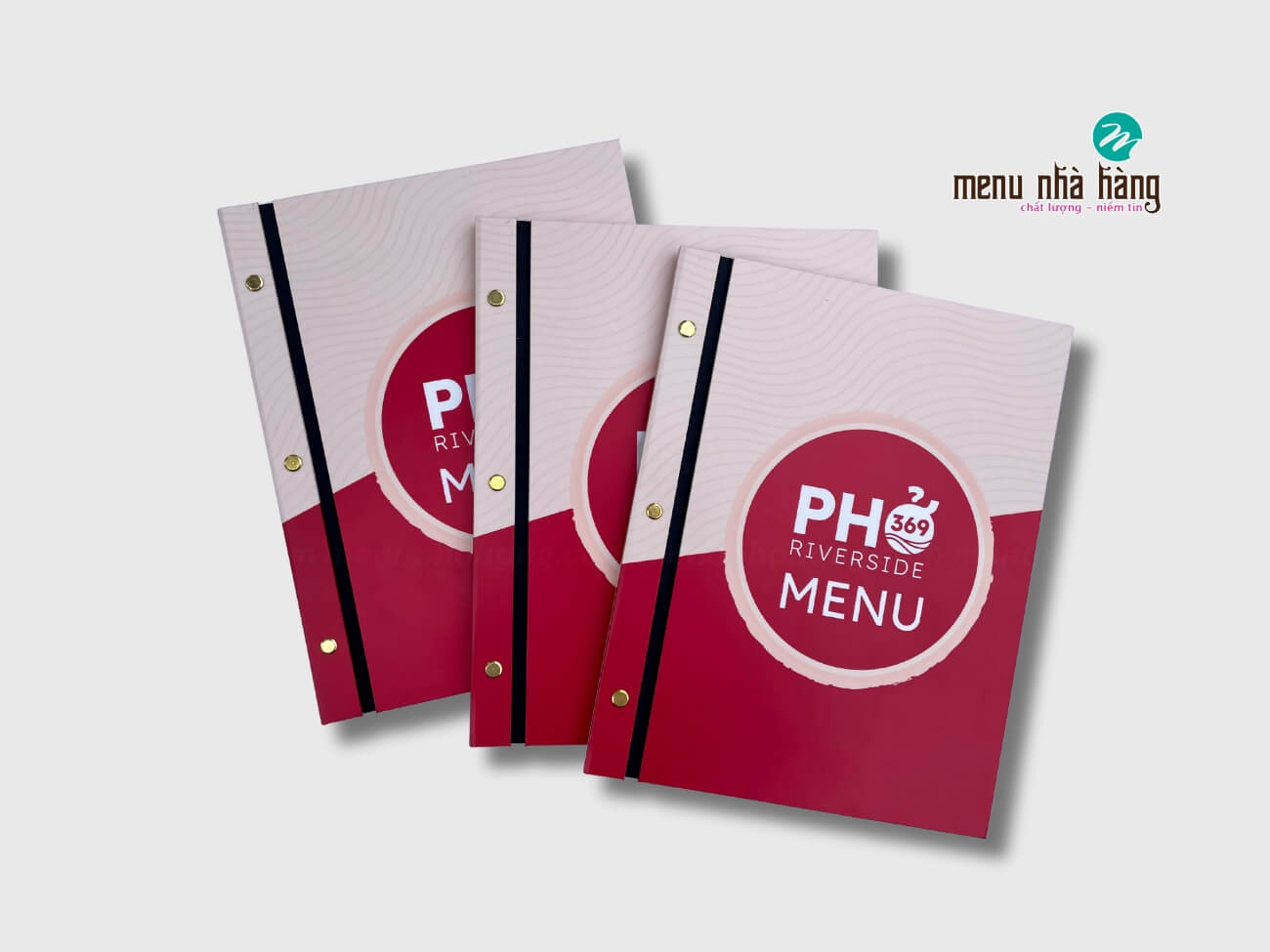 Menu bìa cứng cho nhà hàng phở