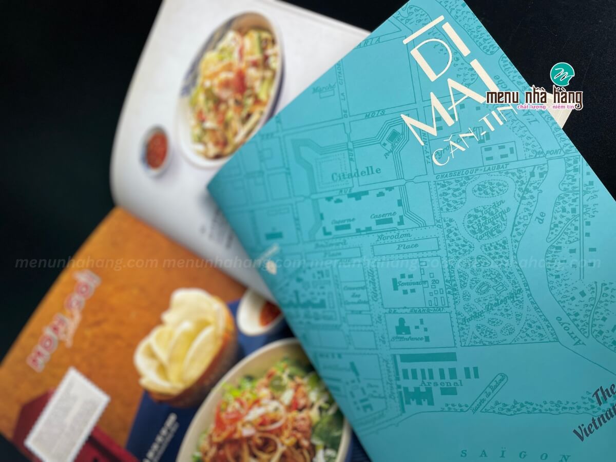 Mẫu menu bìa giấy cứng