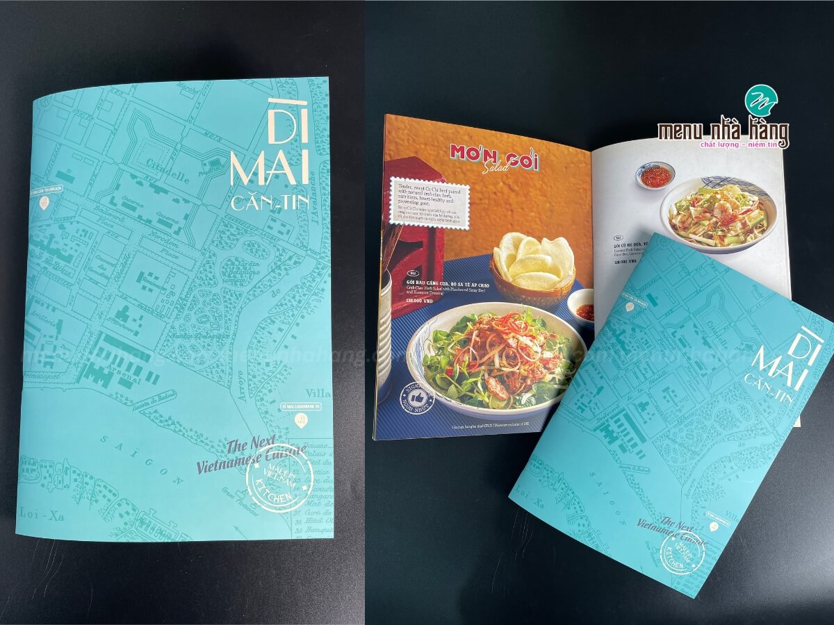 đơn vị in ấn menu bìa giấy cứng