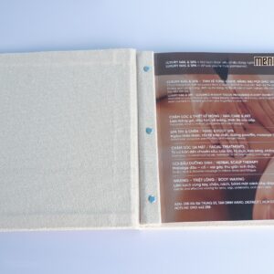Menu bìa vải