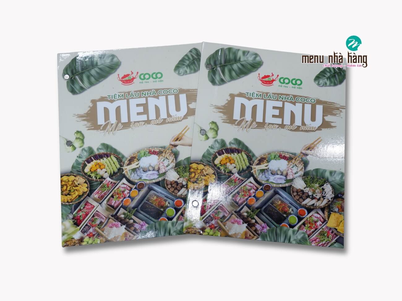 mẫu menu bìa cứng cho quán ăn