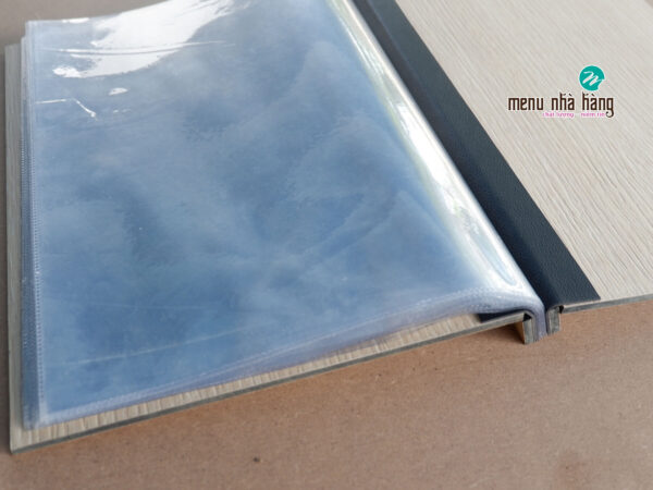 menu bìa gỗ