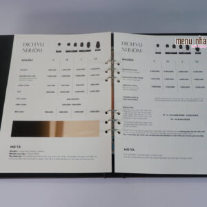 mẫu menu salon tóc đẹp