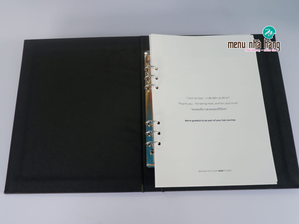 menu salon tóc đẹp