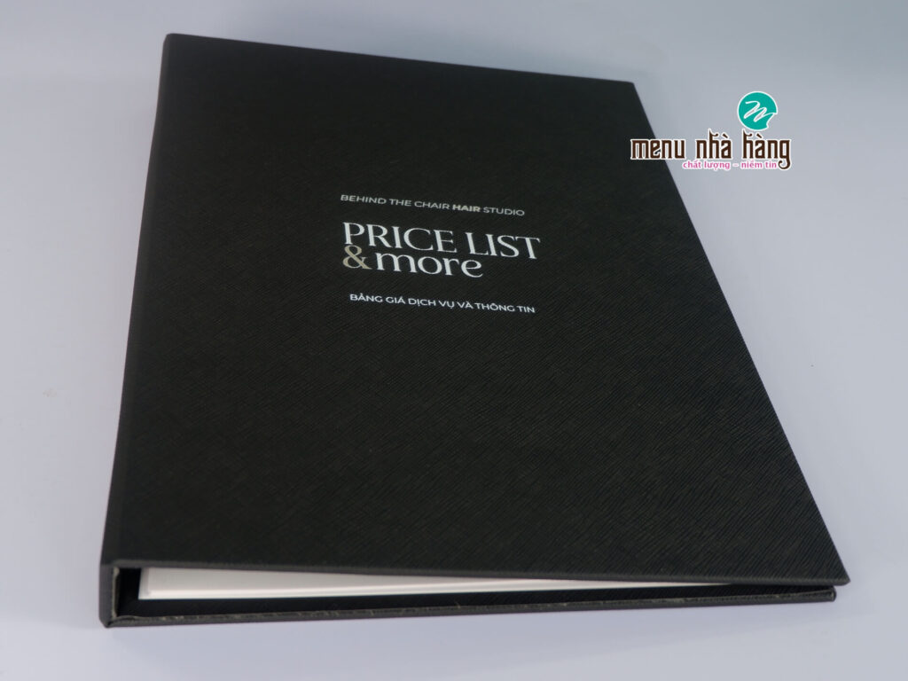 menu salon tóc đẹp