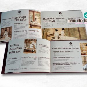 Menu dịch vụ spa