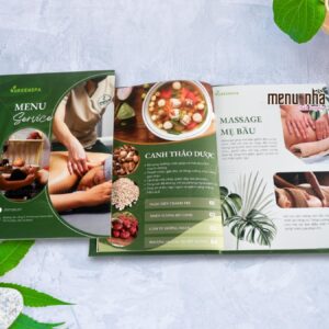 mẫu menu spa