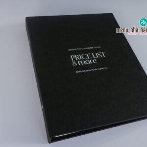 Cuốn menu cho salon tóc chất lượng