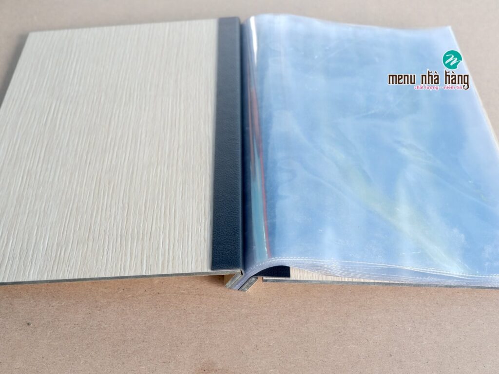 Bìa menu chắc chắn bền theo thời gian