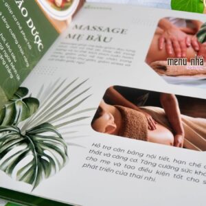 Mẫu in menu spa