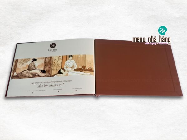 Mẫu in menu spa